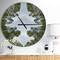 Designart Circle Composition of Coniferous Trees Modern Wall Clock